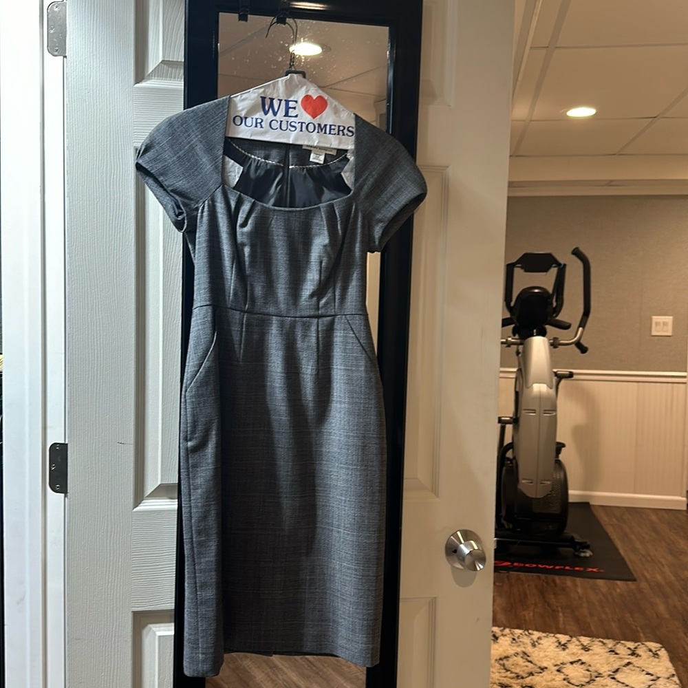 Banana Republic plaid dress with structured fit